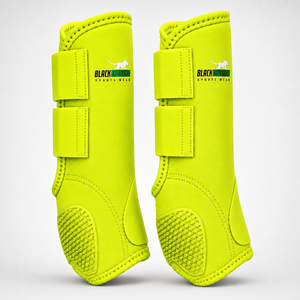 Bottes de sport durables en néoprène pour chevaux, pour l'équitation, l'entraînement, la course, le saut d'obstacles, le confort en écurie, le soutien des jambes et la protection des splints - Ensemble d'équipement - Product Image 2