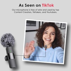 Paquete de 2 Micrófonos Lavalier Inalámbricos para iPhone, iPad y Android, Grabación Nítida para Video, para Usuarios de iPhone - Product Image 5