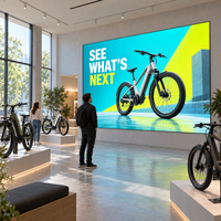 Écran LED d'intérieur P1.25 à service frontal 3840Hz, écran publicitaire LED couleur pour salle d'exposition de marque