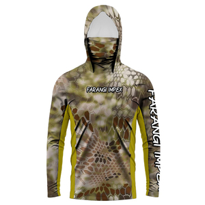 Chemises de pêche personnalisées à capuche, sweat-shirt d'été UPF50+, manches longues, jersey de pêcheur performant pour homme, imperméable, séchage rapide, chemises d'extérieur - Product Image 1