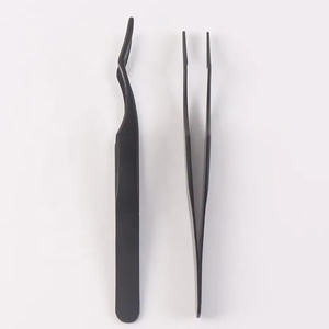 Pinzas para Pestañas Postizas HASIBI NAQIBI de Alta Precisión, Duraderas, Antiestáticas, de Acero Inoxidable con Punta Suave, para Profesionales y Principiantes - Product Image 2