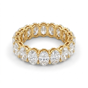 Anillo Solitario de Diamante Cultivado en Laboratorio de Corte Ovalado de Lujo de 5.5ct, Oro Sólido de 9K, Certificado IGI, para Compromiso, Boda, Eternidad, Regalo - Product Image 2