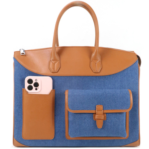 Bolsa de Lona Vaquera Informal para Mujer, para el Gimnasio, con Diseño de Bolsillos Multifuncionales, para Viajes Cortos de Negocios y Uso Diario - Product Image 4
