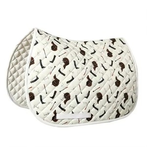 Wholesale High Quality Leather Horse Saddle Pads Quick Dry English Equestrian Style Made in Pakistan - Product Image 1