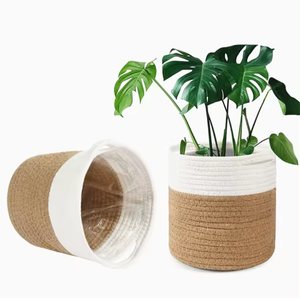 Decorative Jute <b>Tree</b> <b>Pot</b> Cover – Handmade Rustic Natural Fiber Planter for Indoor Plants and Home Styling - Product Image 5