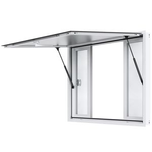 Finestra scorrevole orizzontale in lega di alluminio 48"x36" per Food Truck, con funzione di trascinamento - Product Image 1
