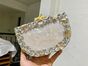 Resin <b>Clutch</b> Hand <b>Bag</b> Acrylic Bridal <b>Wedding</b> Evening <b>Clutches</b> for Celebrities Religious Events Girls' Souvenir - Product Image 2