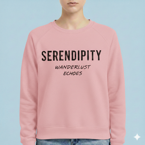 Ladies Winter Long Printed Knitted Oversized Sweatshirt Structured Relax <b>Frame</b> Dense Terry Cozy Seasonal Street Fashion Top - Product Image 1