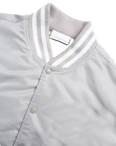 Chaqueta de béisbol bordada con nombre y número de equipo personalizada, chaqueta deportiva de satén para hombre, venta al por mayor - Product Image 6