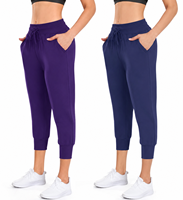 Pantalones Deportivos Capri Personalizados para Mujer, Corte Ajustado, Ligeros, Elásticos en Cuatro Direcciones, Spandex/Poliéster