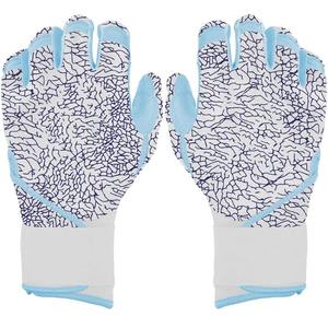 ถุงมือตีเบสบอลหนังแบบใช้ได้ทั้งสองมือ ลายสีเขียว ขอบสีชมพู ผ้าถักระบายอากาศได้ดี ทนทาน เหมาะสำหรับการฝึกซ้อม สำหรับผู้ใหญ่ทุกเพศ - Product Image 2
