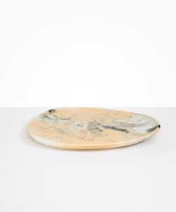 Bol en résine Velanora Opulent, plat de service en époxy artisanal de luxe pour tables à manger haut de gamme, intérieurs modernes et raffinés - Product Image 1