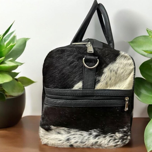 กระเป๋าเดินทางหนังวัวทรงสี่เหลี่ยมผืนผ้าแบบ unisex พร้อมซิปปิด หูหิ้วคู่ ดีไซน์ทันสมัย ความจุ 36-56 ลิตร - Product Image 3