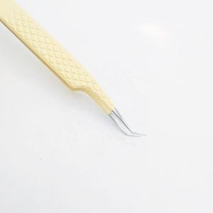 Nomex International vente en gros de haute qualité 45 degrés en acier inoxydable Extension de cils pince à épiler léger antibactérien - Product Image 2