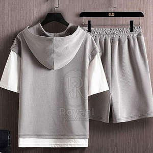 Service OEM, dernières tendances en matière de survêtements pour hommes avec shorts, survêtements légers à la mode, vente chaude - Product Image 2