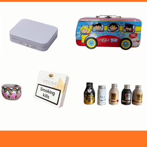 Lata Cuadrada de Madera Contrachapada para Nueces de Anacardo, Nueces de Ginkgo, Aceite Comestible, Envase Metálico de Grado Alimenticio, Hermético, con Logotipo Personalizado - Product Image 1