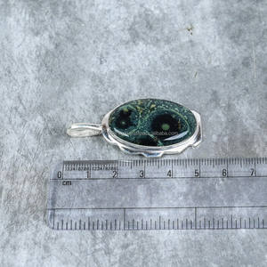 Colgante de Plata de Ley 925, colgante de jaspe Kambaba, colgante de diseñador de plata, regalo para ella, regalo de Navidad - Product Image 3