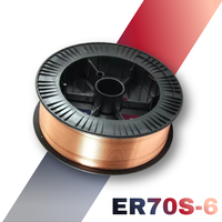 Fil de soudage MIG en acier doux cuivré ER70S-6, bobine de 12,5 kg, D300 D270, OEM INDUSTREV, applications automobiles à haute activité