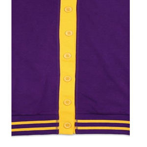 Cardigan en tricot personnalisé avec logos 2026 sur pulls col V de haute qualité pour sororités/fraternités/écoles/collèges/universités - Product Image 3