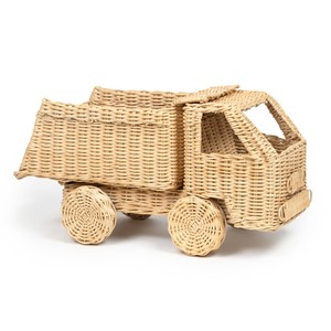 Juguetes de construcción a precio de mayorista, camión de ratán, camiones miniatura trenzados, juego imaginativo para niños - Product Image 4
