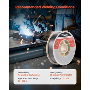 Filo per saldatura MIG a nucleo fuso E71T-11 da 0,03 pollici, 10 libbre, senza gas, in acciaio dolce, a bassa schizziatura, per saldatura ad arco in tutte le posizioni - Product Image 6