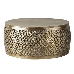Modern <b>Round</b> Hammered Aluminium <b>Coffee</b> <b>Table</b> <b>Silver</b> Metal Centre <b>Table</b> for Living Room & Hotel Decor Unique Handmade Design - Product Image 6