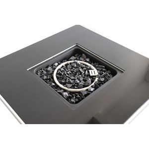 30-Inch White Steel Propane/Natural Gas <b>Firepit</b> <b>Table</b> - Product Image 4