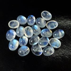 Wholesale Oval <b>Rainbow</b> Moonstone Cabochon Natural Gemstone <b>Top</b> Selling Price Hole Straight Drilled Jewelry Making Available Bulk - Product Image 2