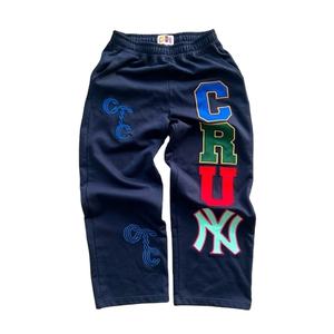 Baggy jogging personnalisé léger et lavé à l'acide pantalon de survêtement pour hommes style de rue avec impression d'écran en détresse anti-rides - Product Image 5