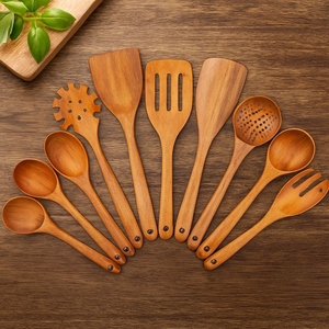 Espátula y Cuchara para Ensalada Ecológicas de Madera de Acacia y Mango con Acabado Espejo - Product Image 6
