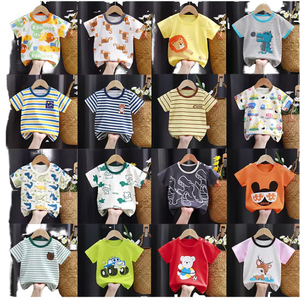 T-shirt respirant à col rond en coton tricoté 100 %, 120 grammes, coupe classique, compressé, écologique, anti-boulochage, pour garçons - Product Image 1