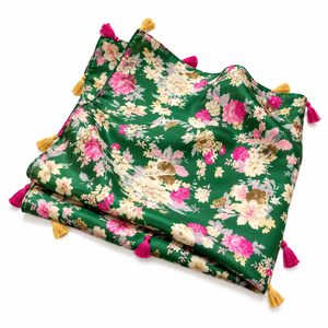 Elegant Floral Printed <b>Silk</b> Square <b>Scarf</b> for <b>Women</b> Multi-Functional Fashion Accessory All Seasons - Product Image 4