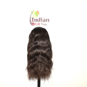 Perruque à fermeture en dentelle transparente, 100% cheveux humains Remy indiens, double trame machine, pointes double et simple tirées, extensions à clipser - Product Image 3
