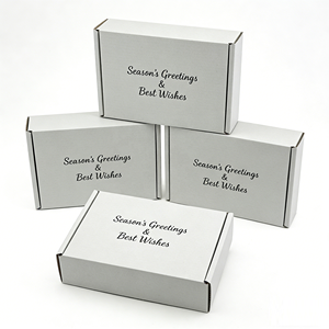 กล่องของขวัญกระดาษแข็งรีไซเคิลรักษ์โลก กล่องไปรษณีย์คริสต์มาสแบบพิเศษ เคลือบด้าน เคลือบยูวี ปั๊มนูน ยั่งยืน - Product Image 3