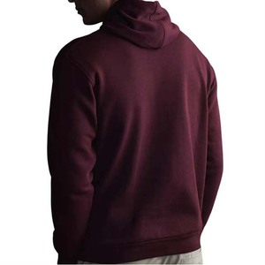 Sudadera con Capucha para Hombre, Corte Regular, Color Sólido, Informal, para Otoño, Tejido de Felpa, 100% Algodón, Diseño con Bolsillos - Product Image 2