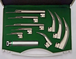 Set de Laringoscopios de Fibra Óptica Macintosh y Miller, CE ISO, 4 Curvos, 5 Rectos, para Uso en ORL, EMT y Anestesia, Precio al por Mayor - Product Image 1