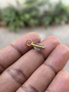 Colgante Religioso Unisex para Mujer, con Piedra Preciosa de Topacio Místico Natural, Piedra de Nacimiento de Noviembre, Joyería Hecha a Mano en Plata de Ley 925 - Product Image 4