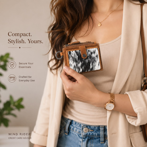 กระเป๋าใส่บัตรหนังวัวแท้พรีเมียม พร้อมพวงกุญแจ หนังแท้ ป้องกัน RFID ดีไซน์บางเฉียบ ใส่บัตรประชาชน บัตรเครดิต - Product Image 2