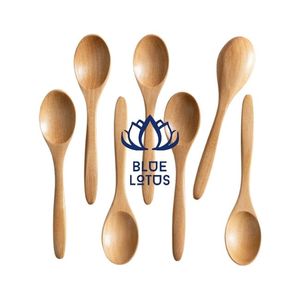 BEST-SELLER – Lot de 7 mini-cuillères biodégradables en bois d'acacia de 5,8 pouces pour miel, confiture et condiments – Lavage à la main uniquement – Ustensile de cuisine - Product Image 1