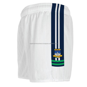 100% Polyester hommes taille moyenne conseil Shorts solide noir Sublimation tricoté toile motif avant cordon fermeture Shorts chauds - Product Image 2