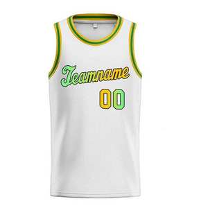 Maillots de basket personnalisés à faible MOQ, ensembles de vêtements de sport pour adultes, design personnalisé, maillot de basket des Lakers imprimé par sublimation, en vente - Product Image 2