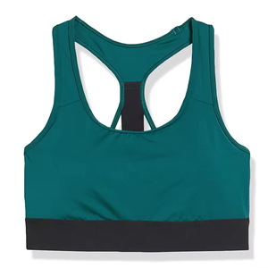 Sujetador Deportivo de Yoga para Mujer, Resistente, Estilo Simple, Logotipo Frontal, Material Spandex/Nylon, Transpirable, Secado Rápido, Soporte Medio - Product Image 1