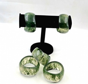 Creative Design B&W Resin <b>Bangle</b> <b>Set</b> Environmental Friendly Classic Crafted Treasures Special For Women's Gift Jewelry <b>Bangles</b> - Product Image 5