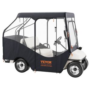 Contenitore per carretti da Golf in poliestere 600D a prova di polvere con finestra trasparente a 4 lati per 4 passeggeri coperture per auto Club universali per - Product Image 1