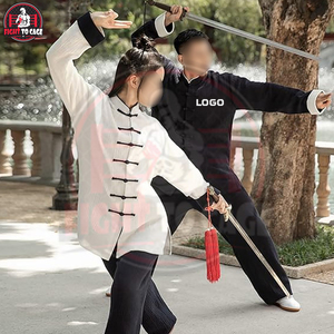 ชุดกังฟูคุณภาพพรีเมียม โลโก้ด้านหน้าแบบกำหนดเอง ผ้าโพลีเอสเตอร์ 100% ระบายอากาศได้ดี น้ำหนัก 140 กรัม เหมาะสำหรับการต่อสู้ ผู้ใหญ่ทุกเพศ - Product Image 4