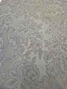 ABAYA Women's Ultra Soft Sheen Satin Fabric 100% Polyester <b>BLACK</b> FUKRO METALLIC JACQUARD Breathable Garment Medium Weight - Product Image 3