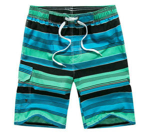 Shorts de Baño para Hombre, Estampados, de Secado Rápido, con Cordón en la Cintura, Casuales, con Diseño de Palmeras en Negro, Naranja y Blanco, de Corte Medio - Product Image 5