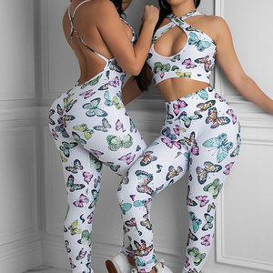 Hot Sale Custom Logo Seamless Workout Fitness <b>Leggings</b> Gym Bra Set Breathable Solid <b>Pattern</b> Plus Size Yoga Wear for Women - Product Image 3