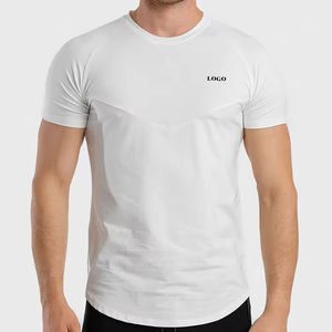 <b>Men's</b> Summer Fashion T-<b>Shirts</b> New Wholesale 100% Cotton Knit Solid Eco-Friendly <b>Short</b>-<b>Sleeve</b> O-Neck Plain <b>White</b> Front Style - Product Image 6