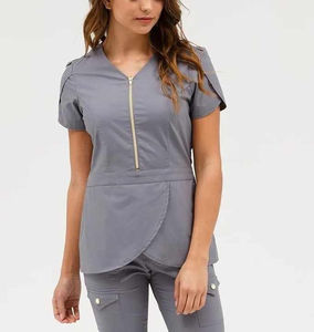 Nouvelle conception de blouses médicales, uniformes médicaux, ensembles de blouses, coton et polyester, blouses d'infirmière, uniformes souples et extensibles - Product Image 2